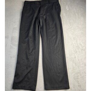 VanHeusen Dress Pants Mens 36x32 Dark Gray Classic Business Office Professional